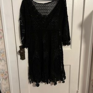 Black sweater cover up Free People